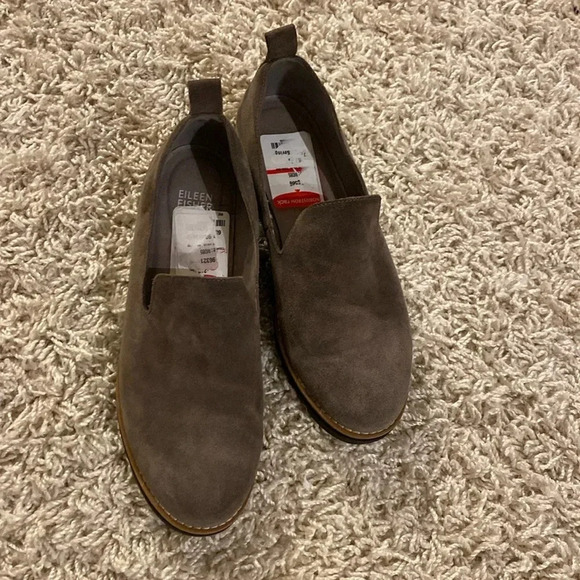 Eileen Fisher suede loafers size 8.5 - Picture 1 of 4